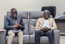 • Dr Hoedoafia and Mr Iddrisu during the working visit