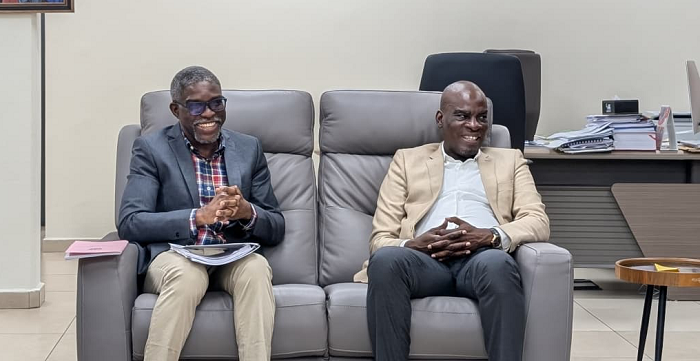 • Dr Hoedoafia and Mr Iddrisu during the working visit