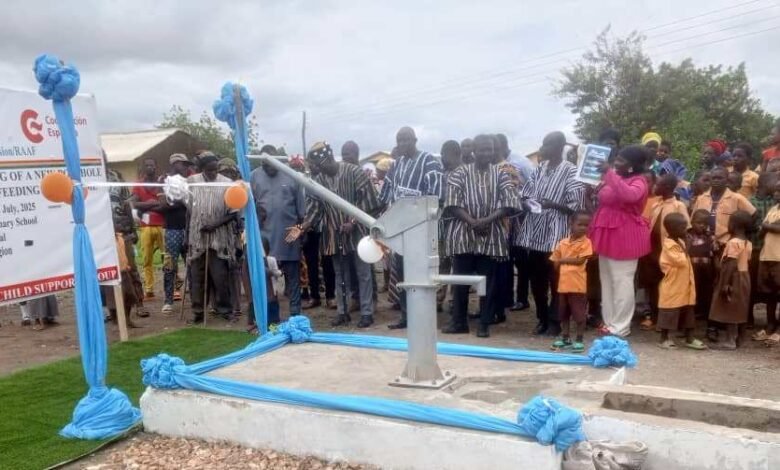 • The newly inaugurated Borehole at Dakuma Sissala West District
