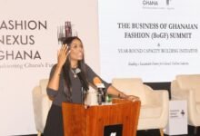 • Ms Hillary Andoh (inset) addressing participants at the launch. Photo: Ebo Gorman