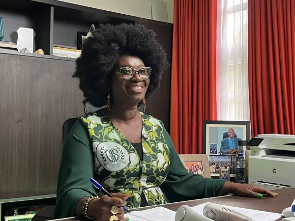 • Dr Ashun addressing the press