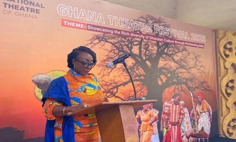 • Ms Gomashie (inset) speaking at the event