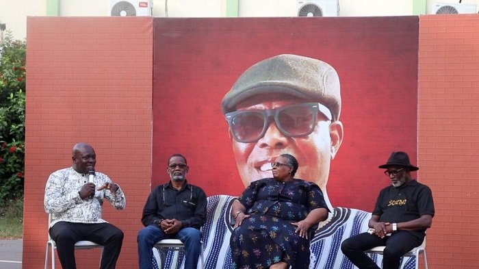 • Mr Yamoah (1st from left), Dr Agambila (2nd from left), Prof. Sutherland-Addy (3rd from left), and Ambassador Kabral-Blay Amihere (4th from left), during a panel discussion