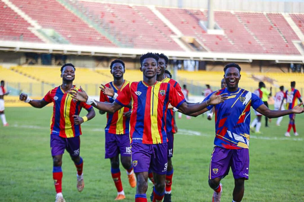 Asubonteng leads the Phobian celebration after scoring