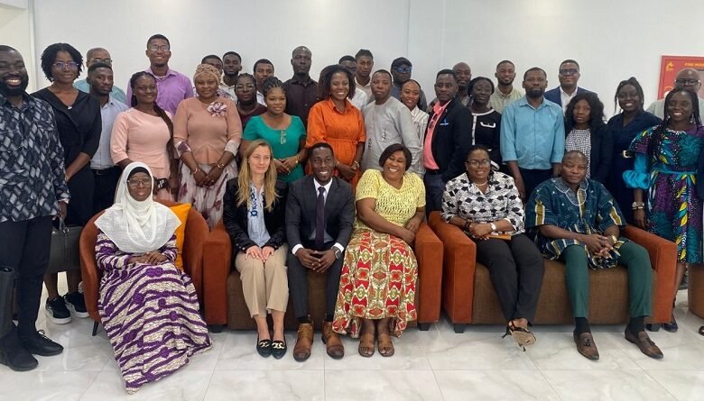 Mr Owusu seated (third right)and Mrs Larbi also seated(second rights) with stakeholders