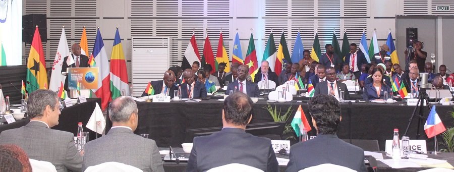 Mr Seth Terkper addressing participants at the conference Photo: Ebo Gorman