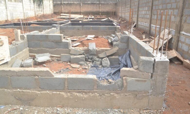 Blocks to the fundation distroyed