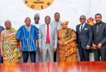 • Mr Alban Sumana Kingsford Bagbin (middle) with members of the Committee