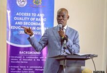 • Mr Haruna Iddrisu (right) delivering a speech at the event