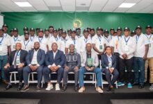 • Mr Simeon-Okraku (2nd right) together with the instructors, digntiries and participants