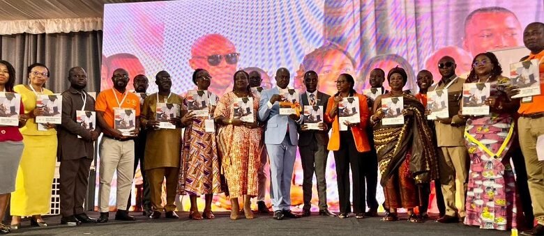 • Mr Samuel Kaba Akoriyea (middle) with other dignitaries launching the Patient Safety Strategy for Ghana