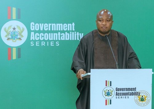 Mr Ablakwa speaking at the event