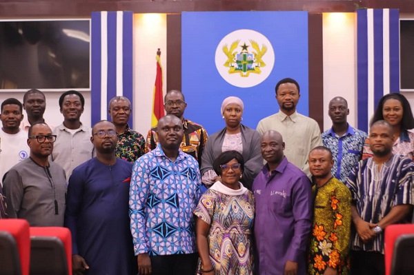 •The committee members with staff of GNA