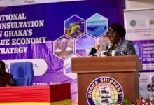 Ms Gomashie addressing participants in the meeting