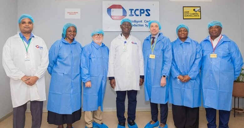 The Danish Embassy delegation with officials of Margins ID Group at the ICPS factory