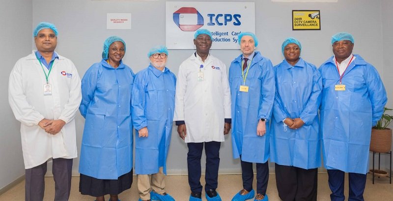 The Danish Embassy delegation with officials of Margins ID Group at the ICPS factory