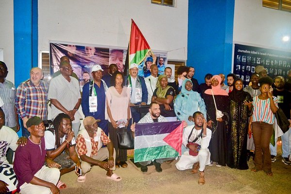 Amb. Abdalfatah Ahmed Khalil Alsatarri (standing middle) with other dignitaries and participants