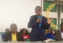 Rev. Steve Mensah, President of IPCA-Ghana, addressing the students.