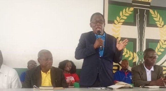 Rev. Steve Mensah, President of IPCA-Ghana, addressing the students.