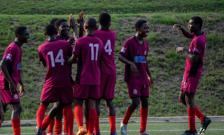 Team Greater Accra celebrating one of their goals