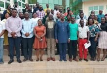 • The participants and officials at the training