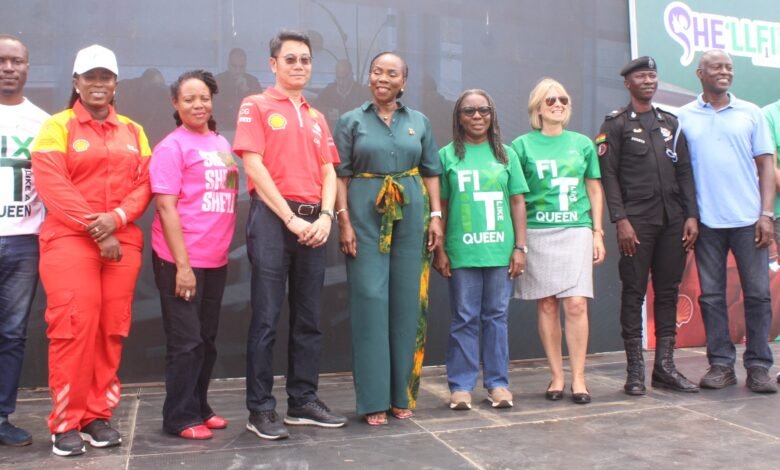 Ms Esther Cobbah (fifth from left), Ms Shirley Tony Kum (second from left), Mr Christian Li (seventh from right) and other guests at the launch. Photo: Ebo Gorman