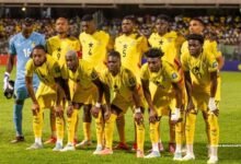 • A line up of the team that started against Comoros in Accra