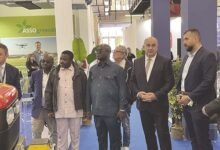 Mr Eric Opoku (third from right) with some officials at the programme