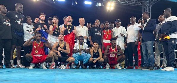 • Members of the two gyms joined by some officials after the event