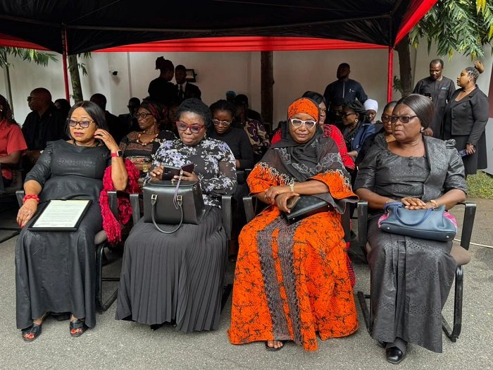 • Dr Binka, (left), Dr Ansre ( second from left) with other dignitaries of AWLN