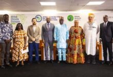 Rev. Dr Joyce Aryee (third from right) with other dignitaries at the programme