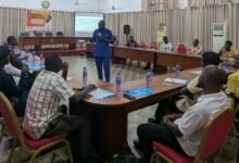 Dr Asante interacting with participants