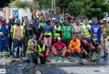 • Members of the group after the exercise