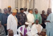 • Chief Imam, Sheikh Sharubutu (seated middle) with some of the lawyers at the ceremony