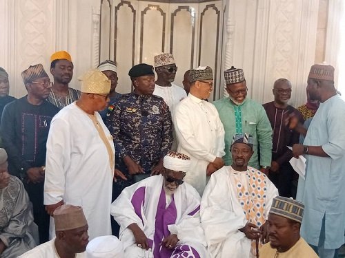 • Chief Imam, Sheikh Sharubutu (seated middle) with some of the lawyers at the ceremony