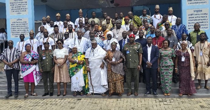 • Participants with the chiefs and officials of KAIPTC