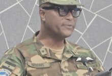 • Air Cdre David Anetey Akrong (inset) addressing the gathering