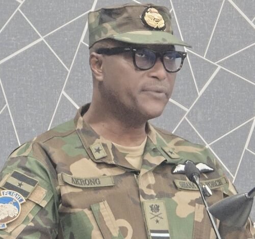 • Air Cdre David Anetey Akrong (inset) addressing the gathering