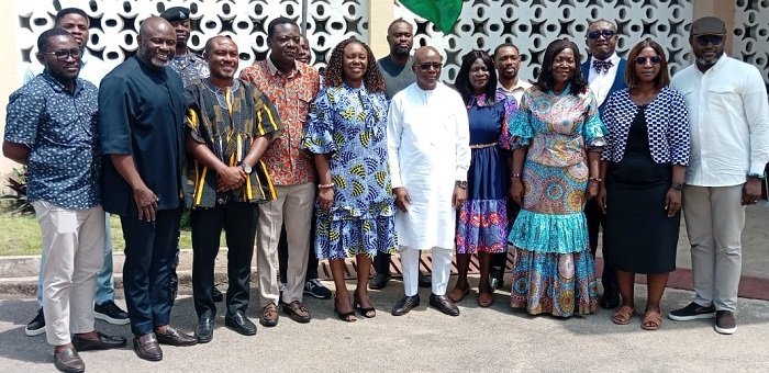 • Alhaji Abdul-Rahaman (middle) with members of the Committee
