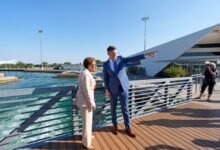 Los Angeles Mayor Karen Bass and Oklahoma City Mayor David Holt inspects facilities set to host part of the LA 2028 Summer Olympics