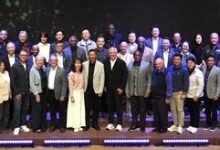 • Rev. Wengam (middle) with participants during the meeting