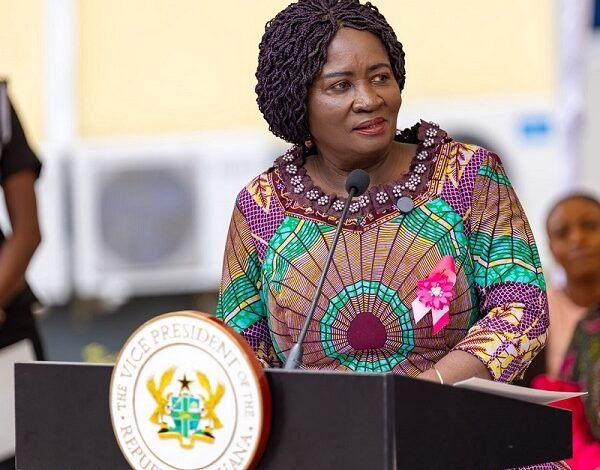 • Vice President Professor Opoku-Agyemang (inset) addressing the gathering