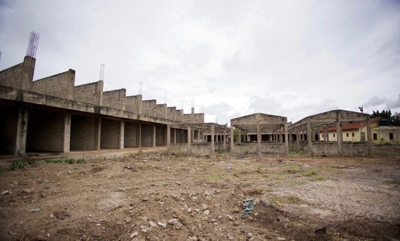 • The abandoned Mamponteng Jubilee Market