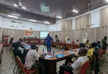 Dr Asante interacting with participants