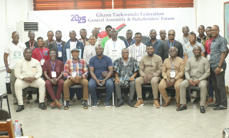 • Executives and delegates after the meeting