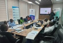 • Dr Sogbadji making a presentation