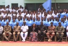 Mr Tettey-Amarteifio (fourth from right, seated) with other dignitaries after the event