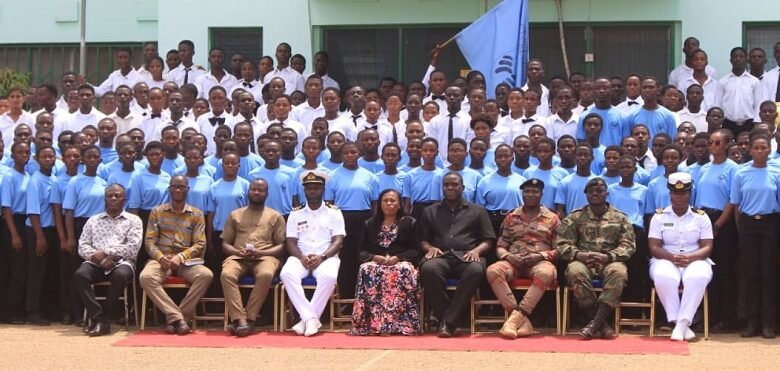 Mr Tettey-Amarteifio (fourth from right, seated) with other dignitaries after the event