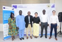 • Prof. Mahama Duwiejua (third from left) with other participants at the programme Photo: Seth Osabukle
