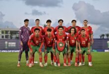 A line-up of the Atlas Cubs of Morocco.